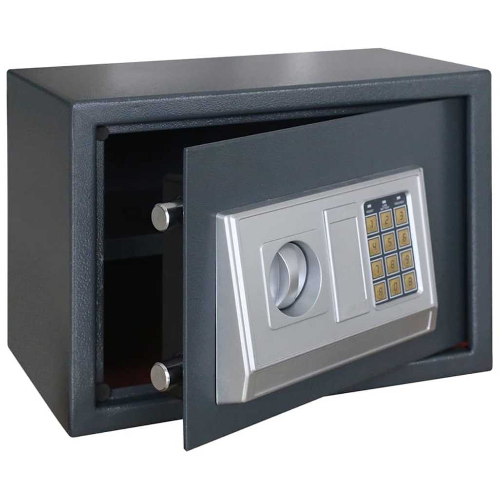 Vidaxl digitale kluis met slot donkergrijs 35 x 25 x 25 cm staal
