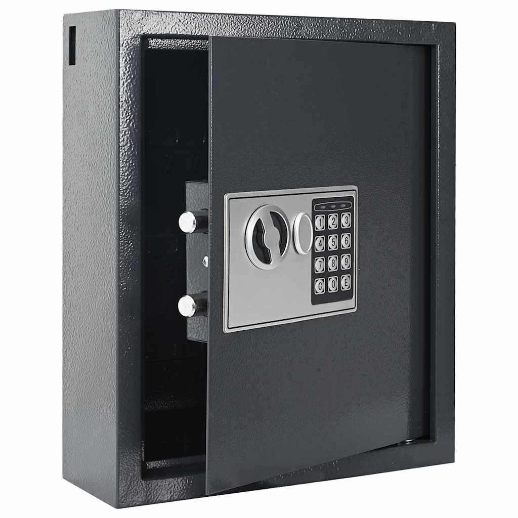 Vidaxl digitale kluis met slot donkergrijs 30 x 10 x 36,5 cm staal