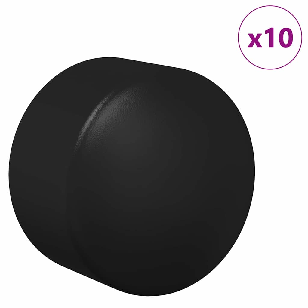 Vidaxl tafelvoetbal tafelkappen 10 st zwart 1,9 x 1,9 x 1,6 cm pp