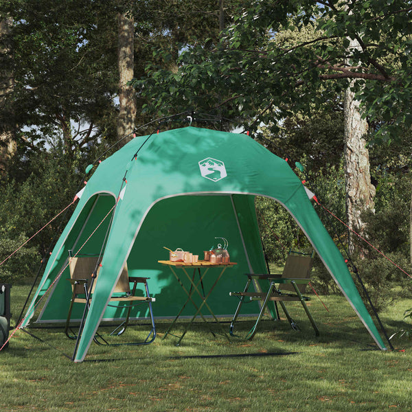 Vidaxl instant tent 4-person quick-release 4-persoons zeegroen