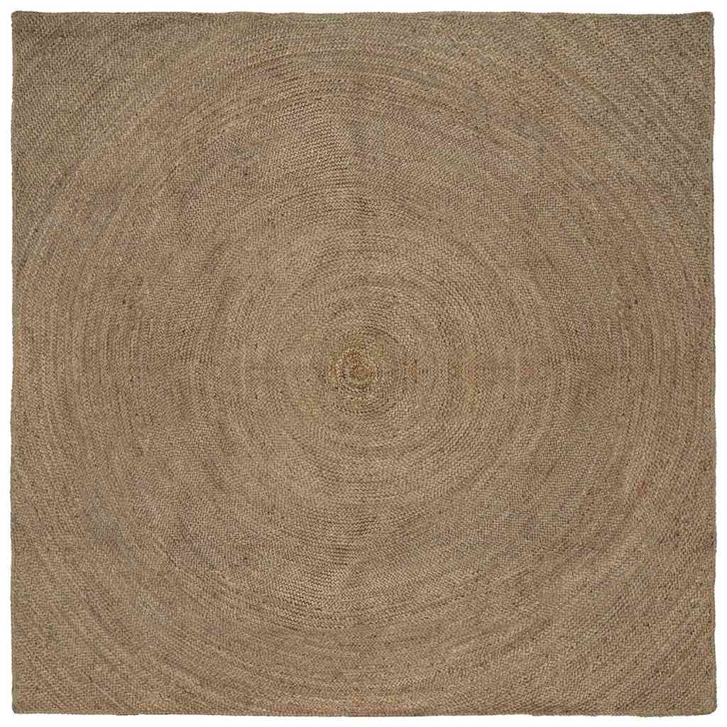 Vidaxl vloerkleden grijs 200 x 200 cm jute