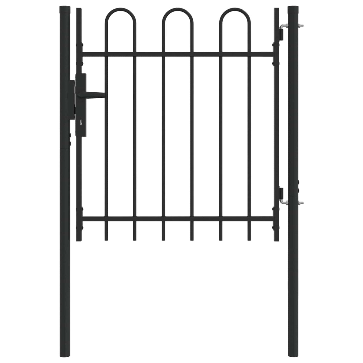Vidaxl hekpoort boxtel 103 x 150 cm gepoedercoat staal vergrendelbaar