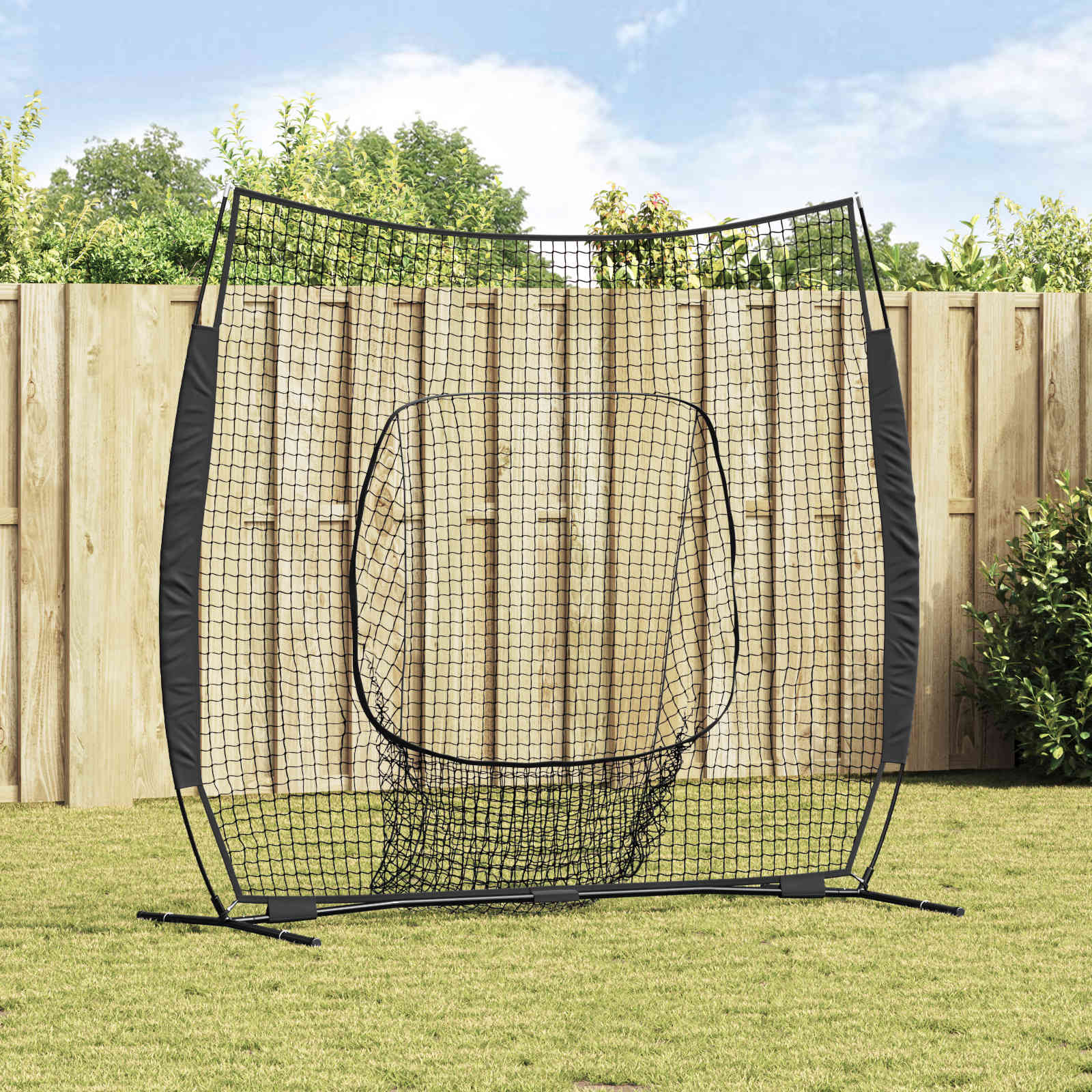 Vidaxl honkbaloefennet zwart 250 x 106 x 209 cm polyester