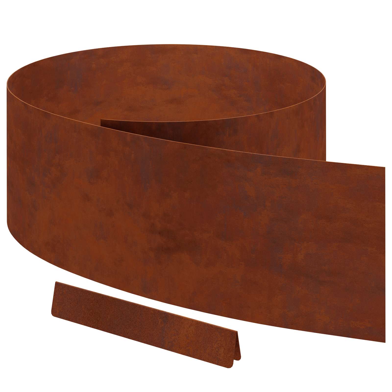 Vidaxl tuinrand roestig 450 x 0.05 x 15 cm cortenstaal