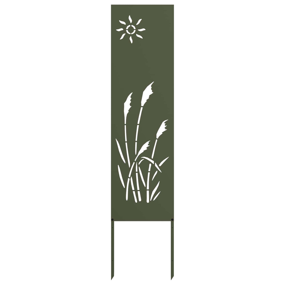 Vidaxl tuin privacy screen olijfgroen 32 x 140 cm koudgewalst staal