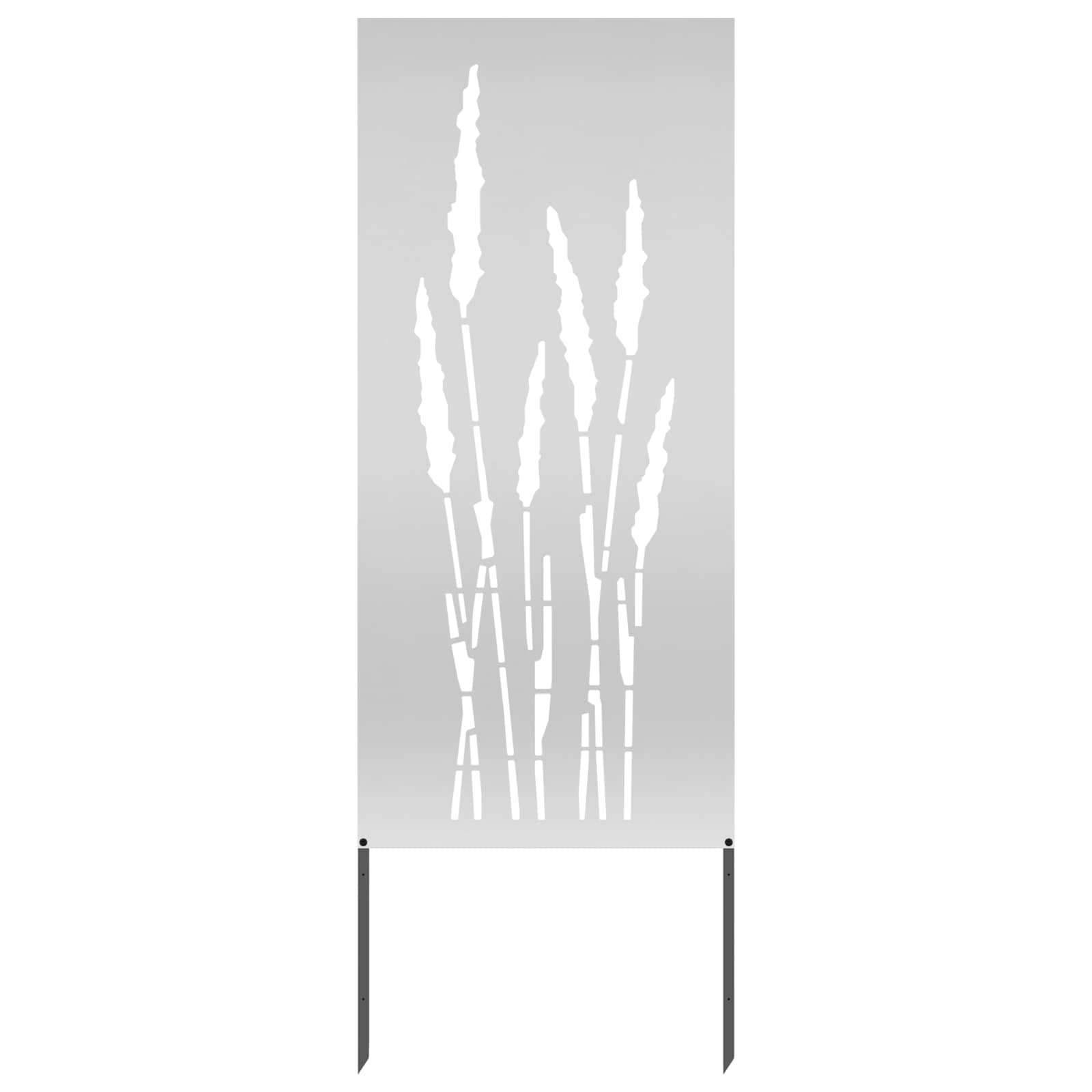 Vidaxl tuin privacy screen zilver 50 x 140 cm gegalvaniseerd staal