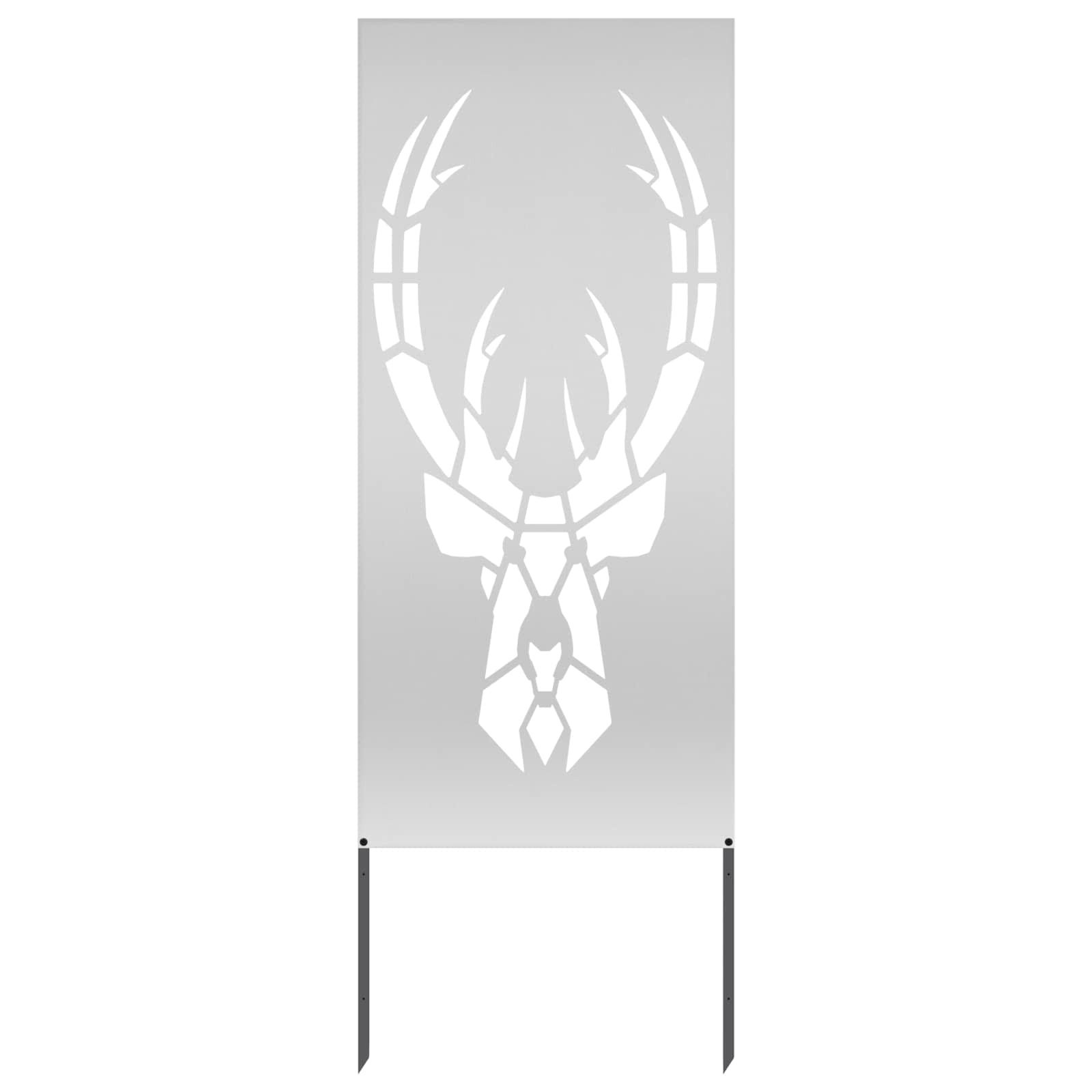 Vidaxl tuin privacy screen zilver 50 x 140 cm gegalvaniseerd staal