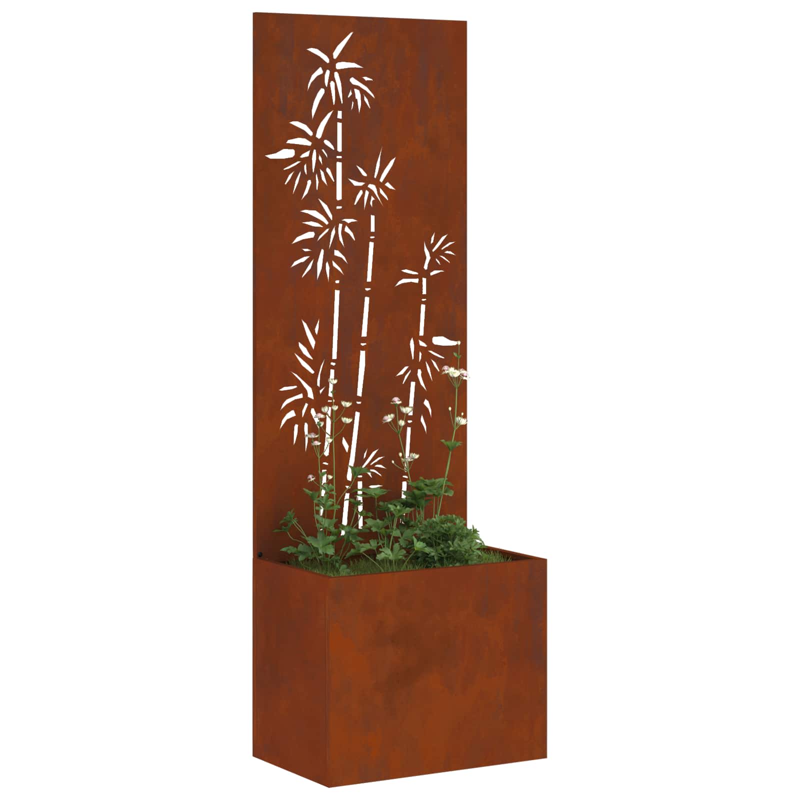 Vidaxl tuin privacy screen roestig 50 x 32 x 150 cm cortenstaal