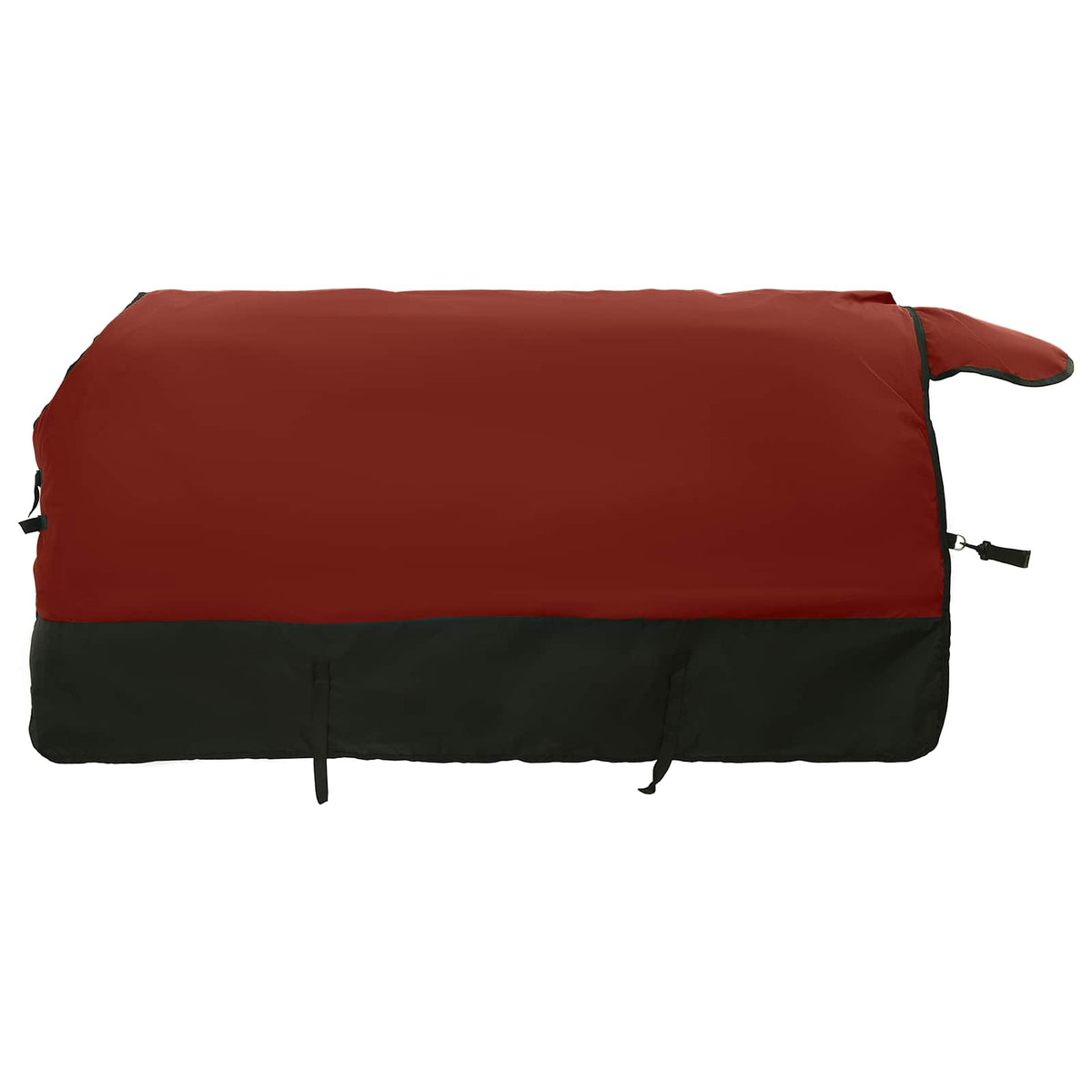 Vidaxl paardendeken bordeaux en zwart 165 cm polyester