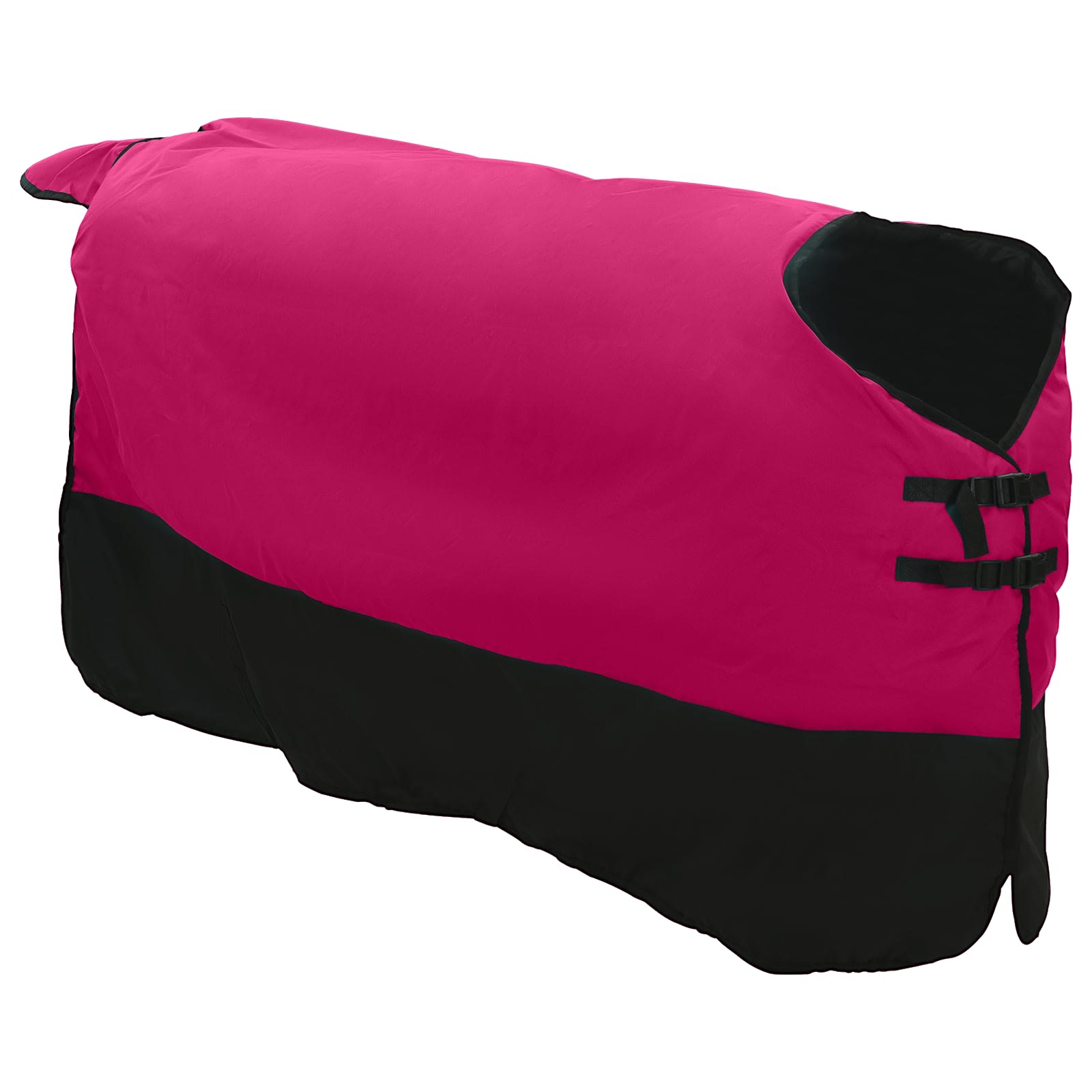 Vidaxl paardendeken roze en zwart 95 cm polyester