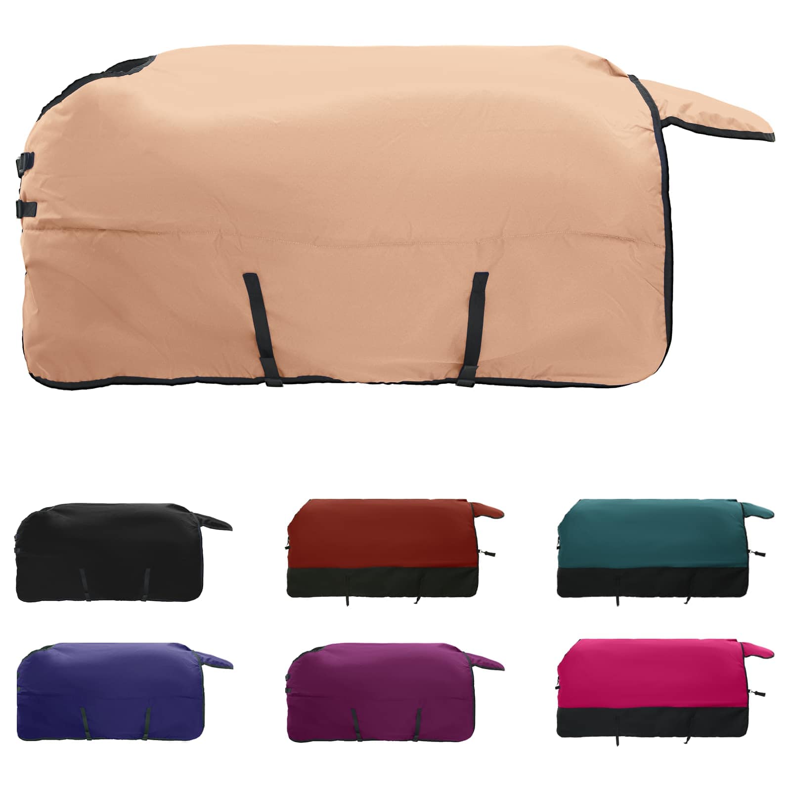 Vidaxl paardendeken cappuccino 105 cm polyester