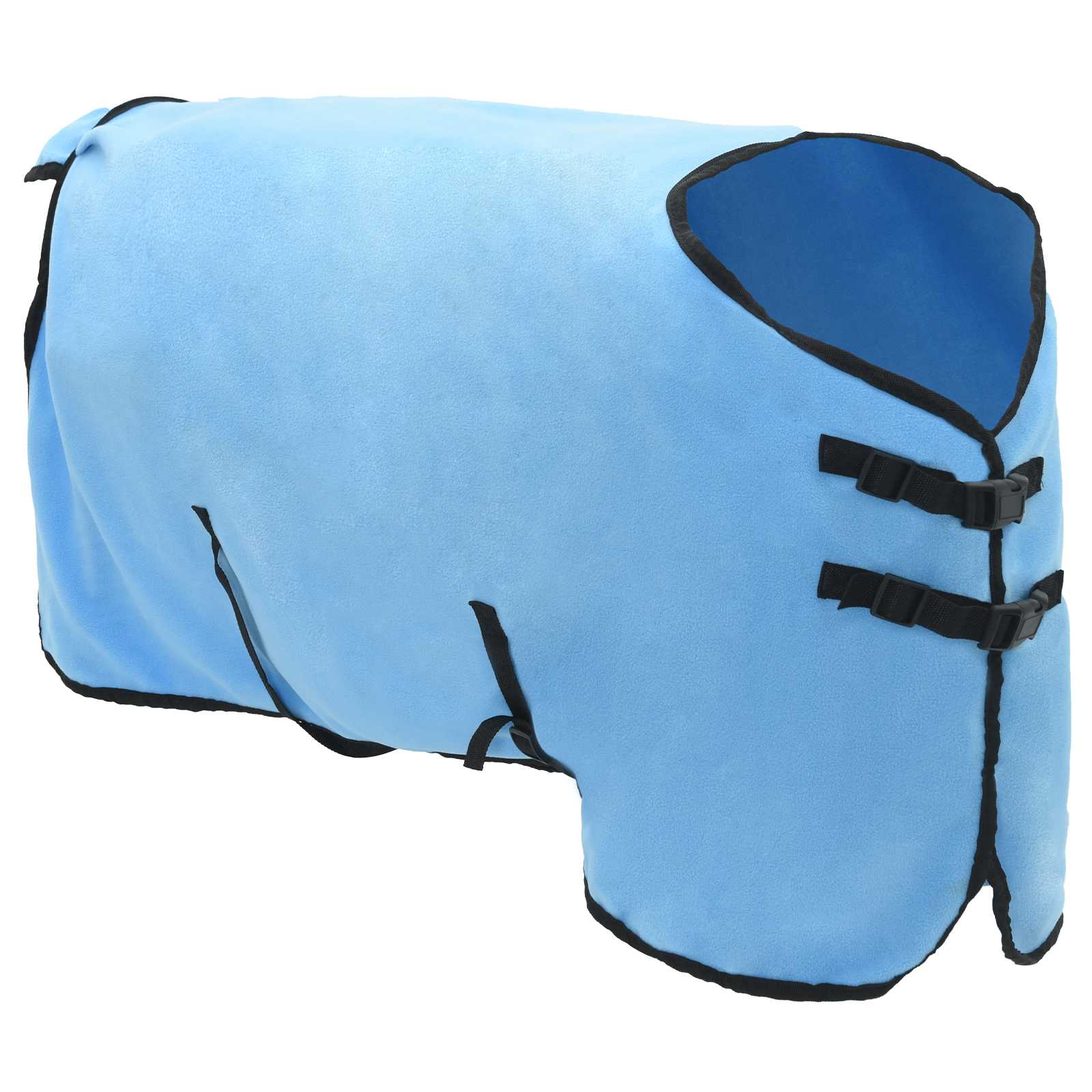 Vidaxl paardendeken volledige aqua 85 cm polyester fleece