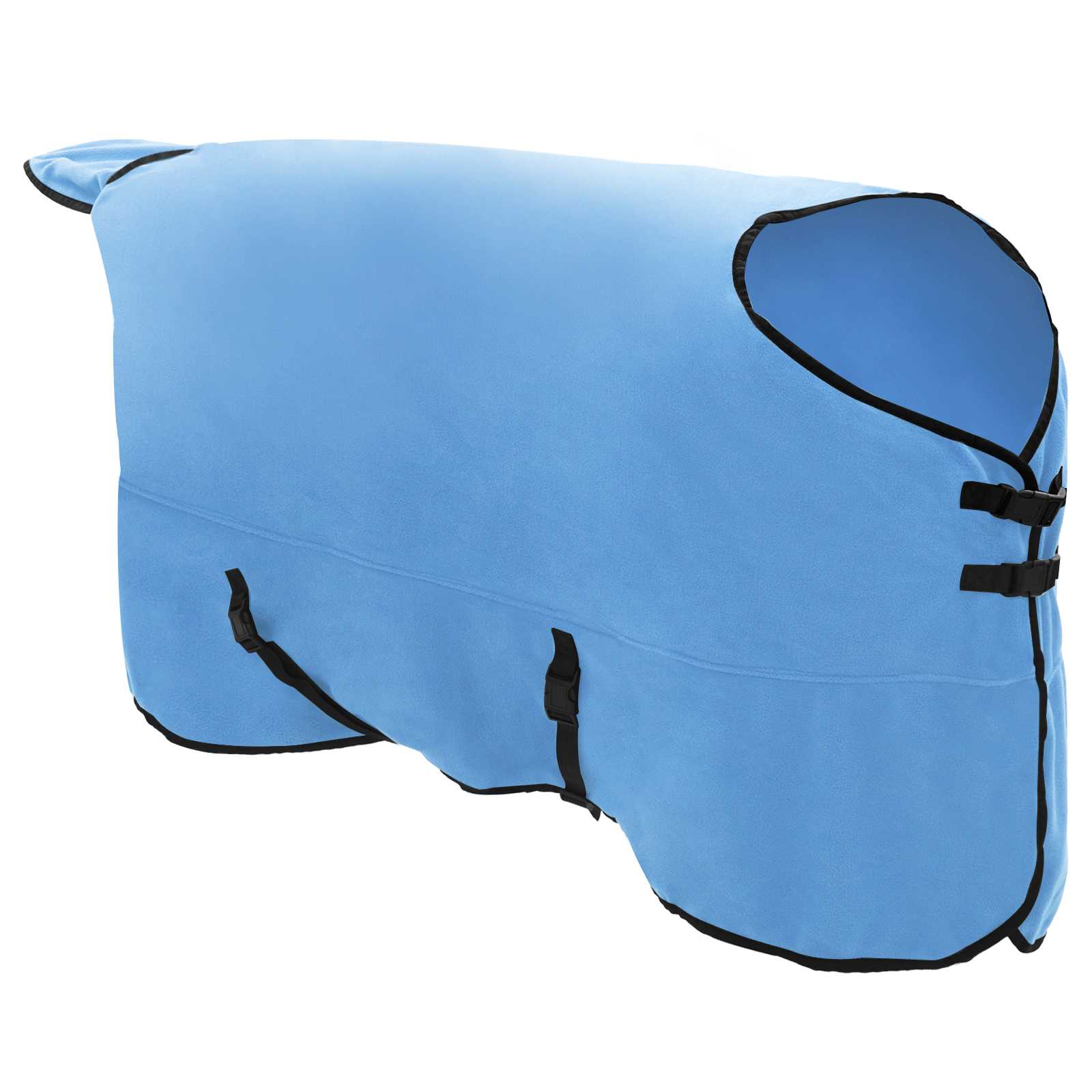 Vidaxl paardendeken volledige aqua 145 cm polyester fleece