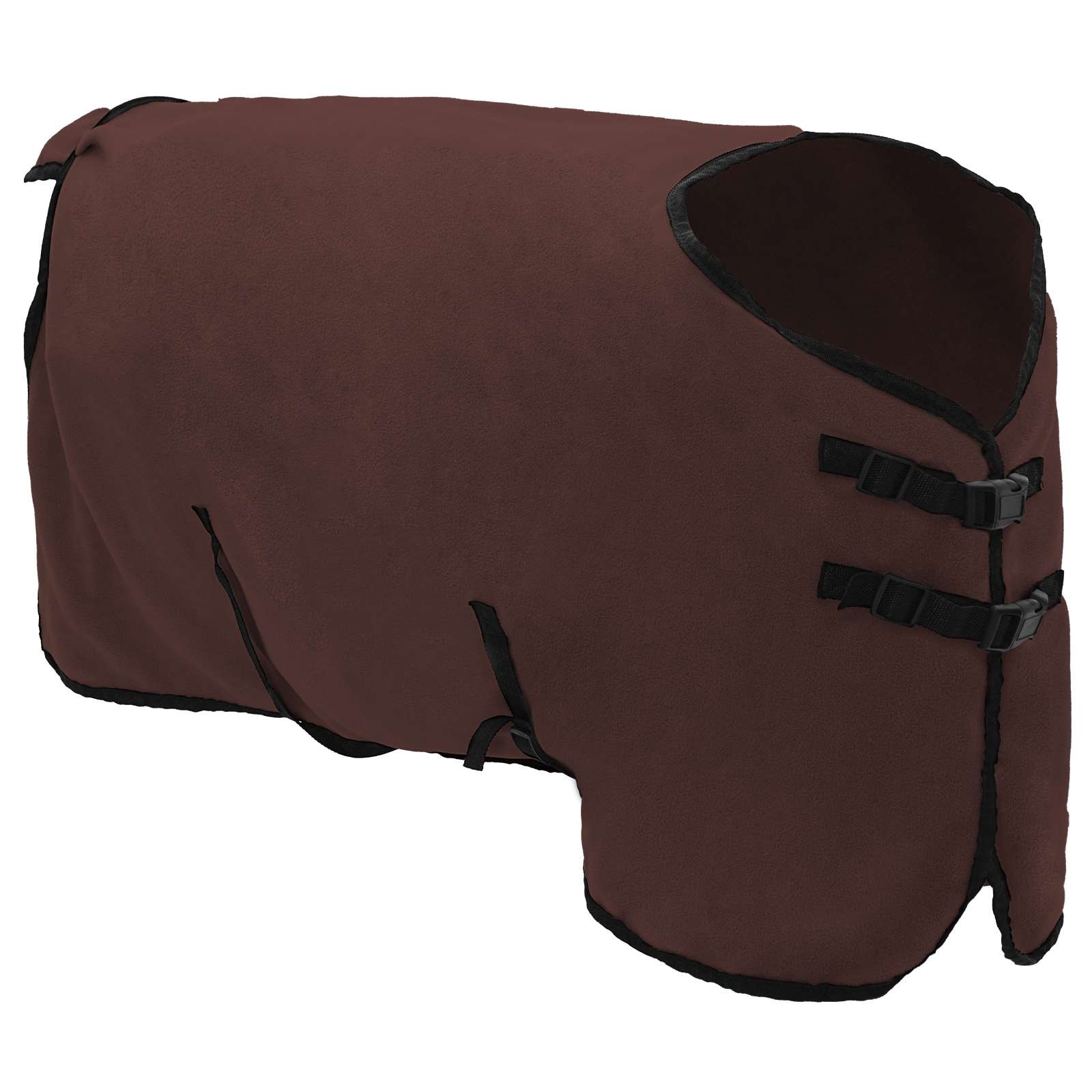 Vidaxl paardendeken volledig donkerbruin 95 cm polyester fleece