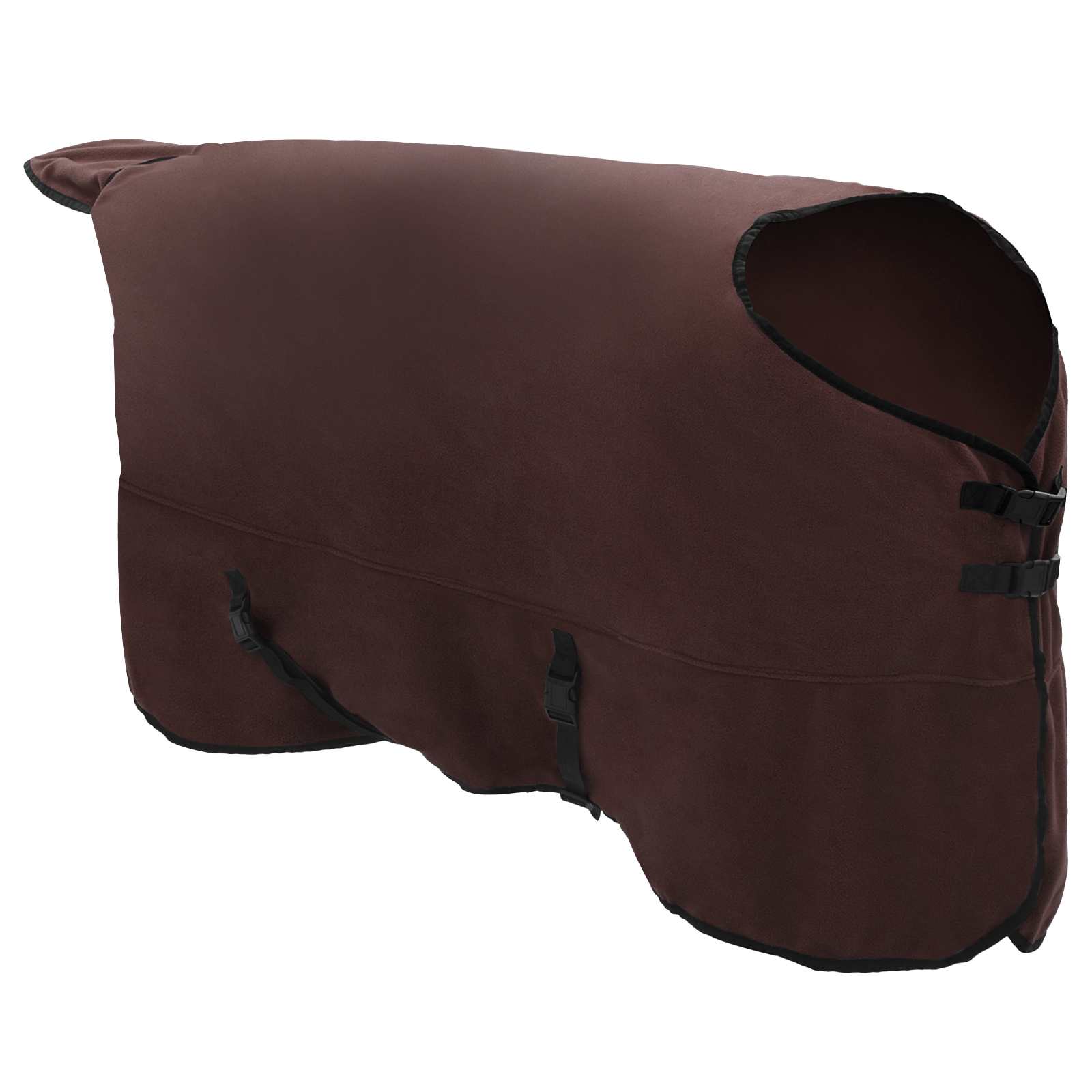 Vidaxl paardendeken volledig donkerbruin 135 cm polyester fleece
