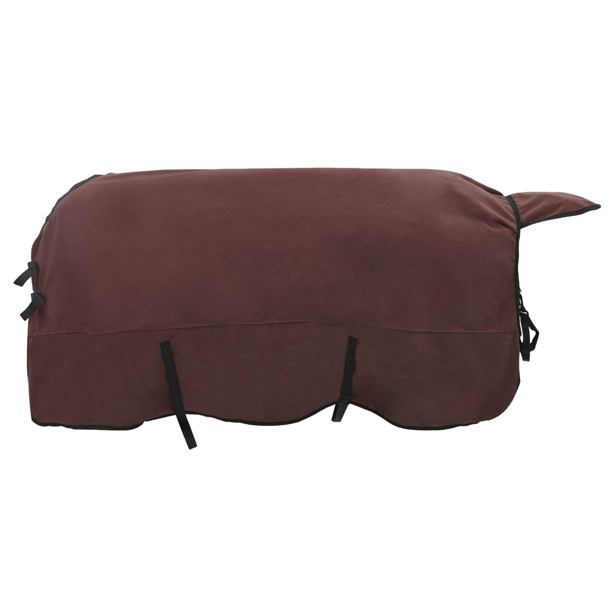 Vidaxl paardendeken volledig donkerbruin 165 cm polyester fleece
