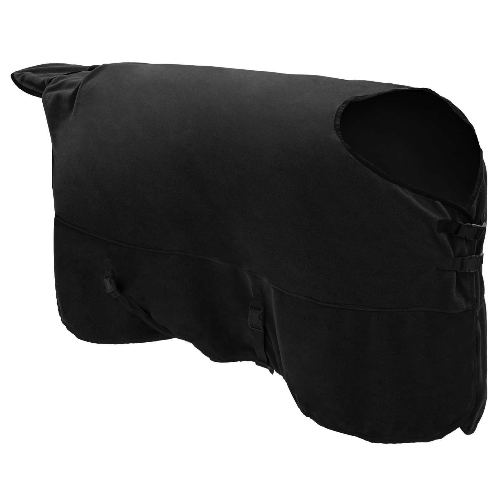 Vidaxl paardendeken zwart 165 cm polyester fleece