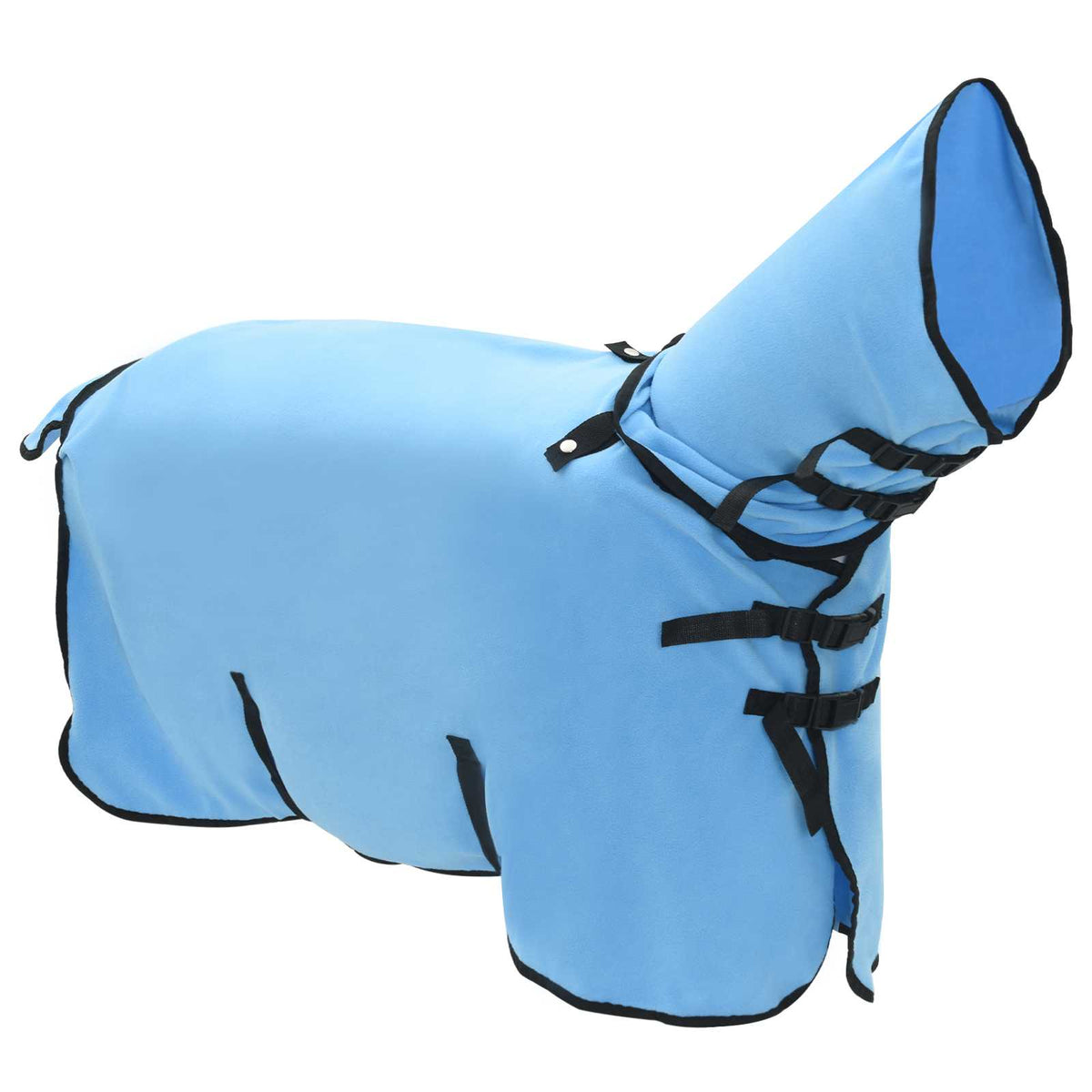 Vidaxl paardendeken volledige aqua 105 cm polyester fleece