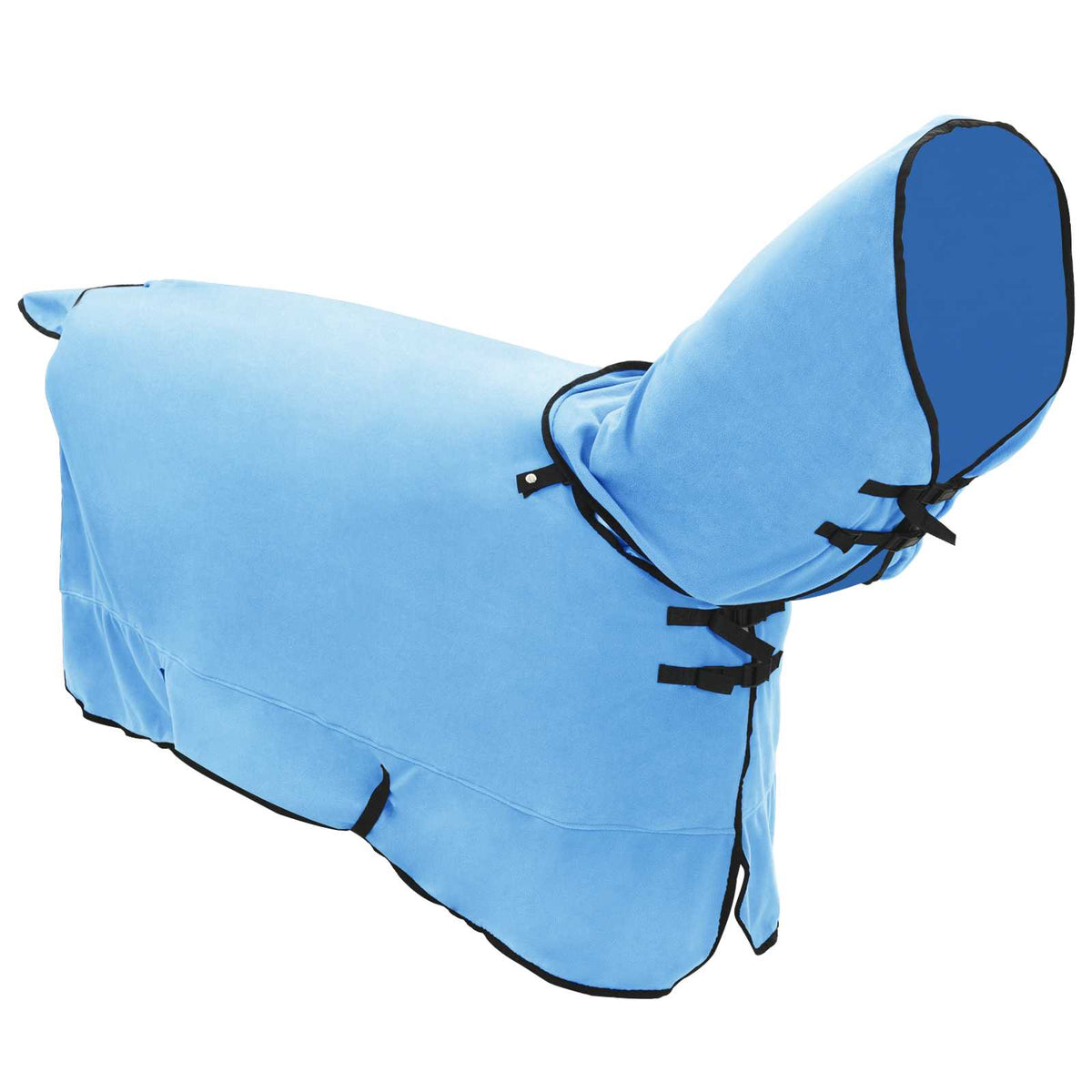 Vidaxl paardendeken volledige aqua 135 cm polyester fleece