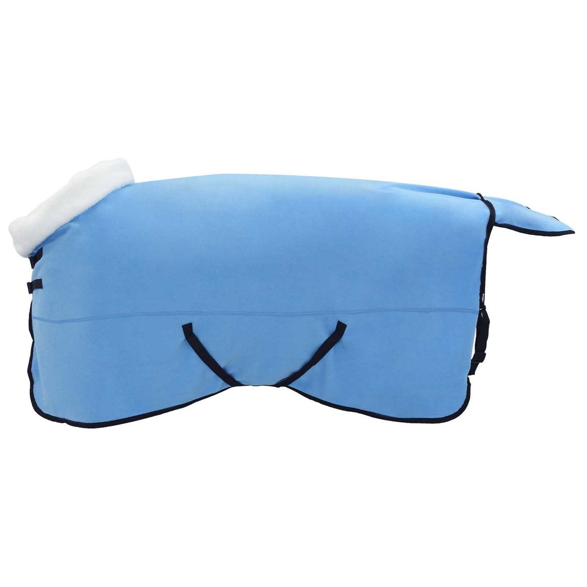 Vidaxl paardendeken volledige aqua 125 cm polar fleece