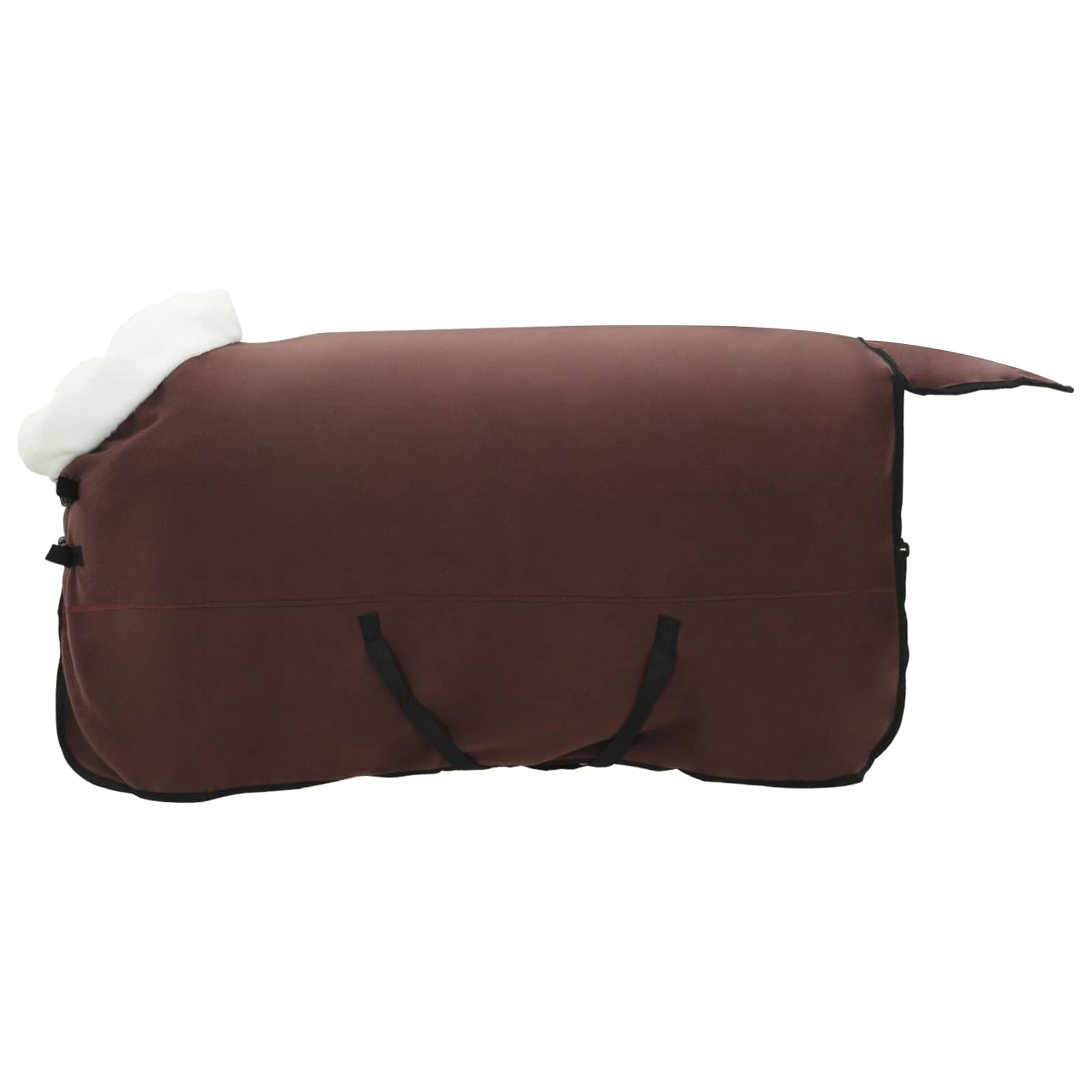 Vidaxl paardendeken volledig donkerbruin 145 cm polar fleece