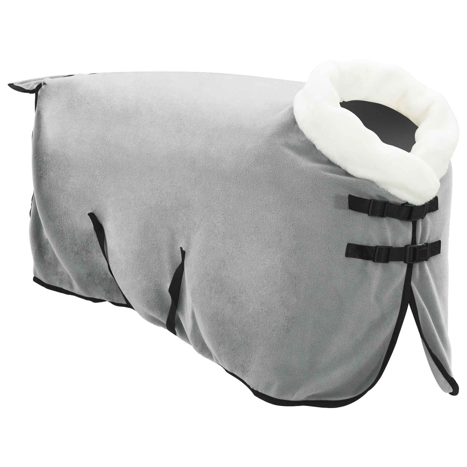 Vidaxl paardendeken volledig lichtgrijs 105 cm polar fleece