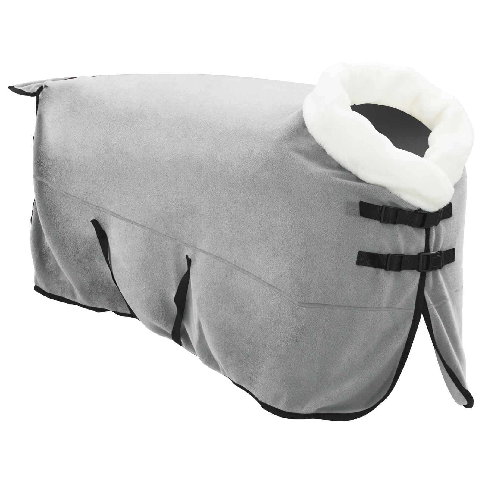 Vidaxl paardendeken volledig lichtgrijs 125 cm polar fleece