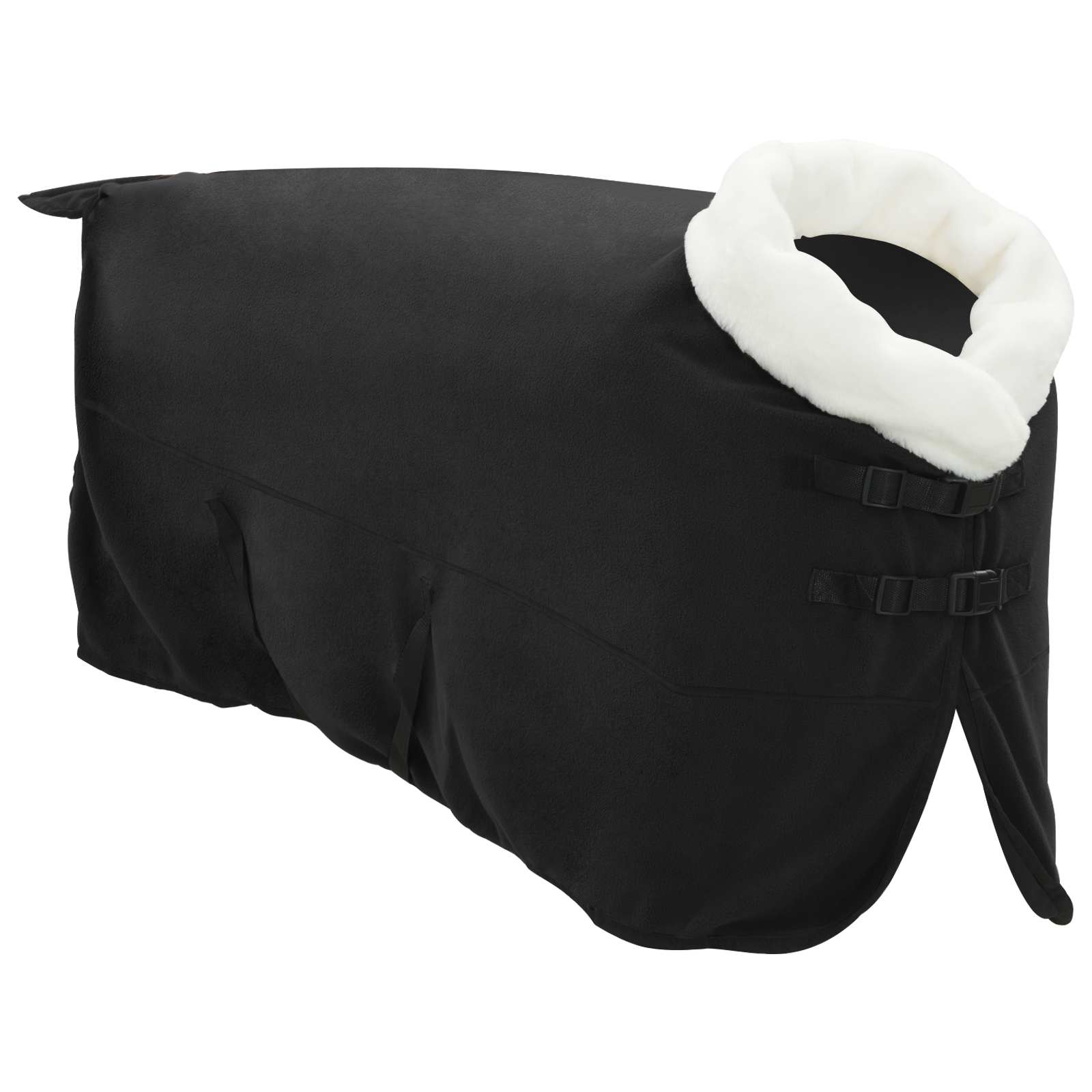 Vidaxl paardendeken zwart 155 cm polar fleece