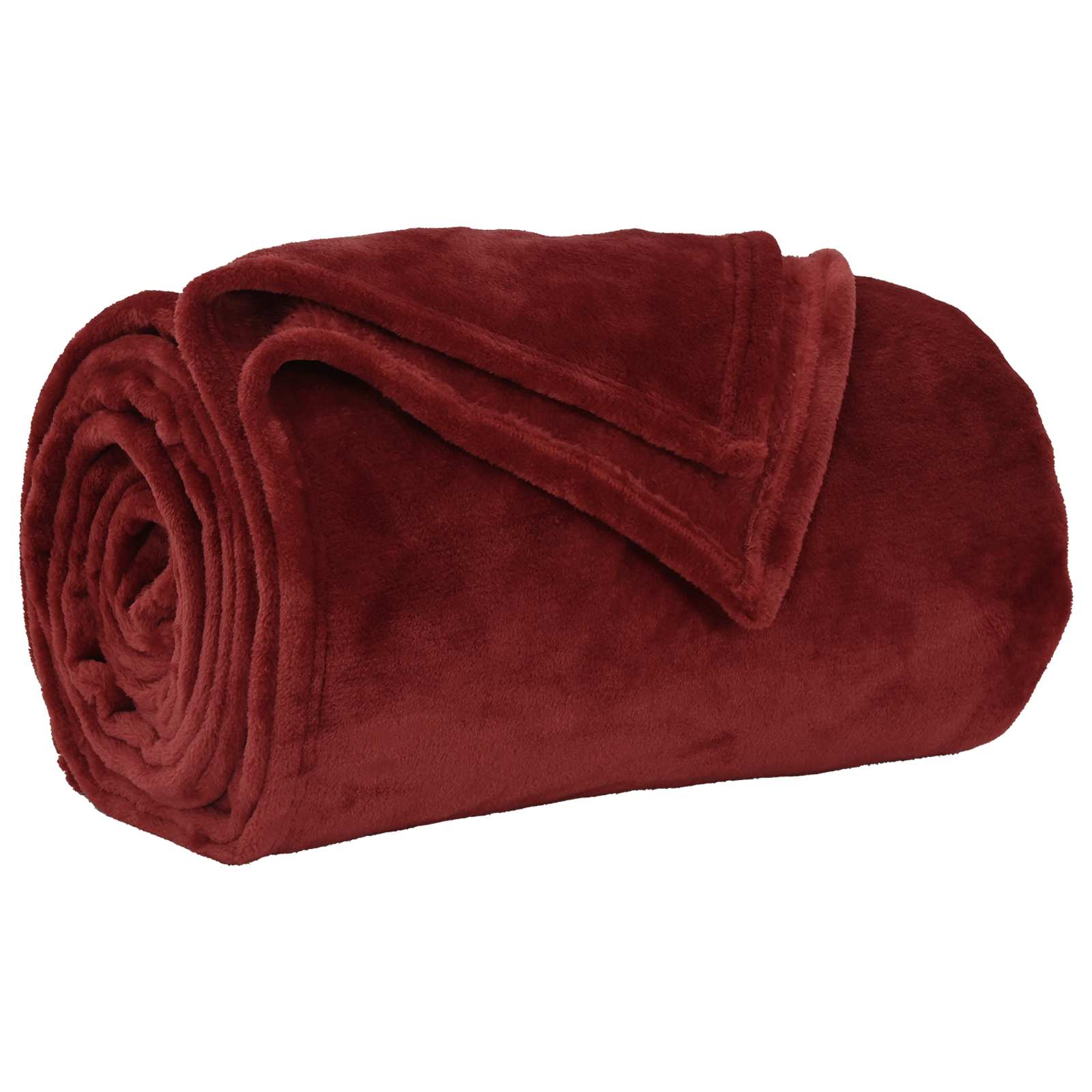 Vidaxl gooi deken bordeaux rood 220 x 240 cm fleece