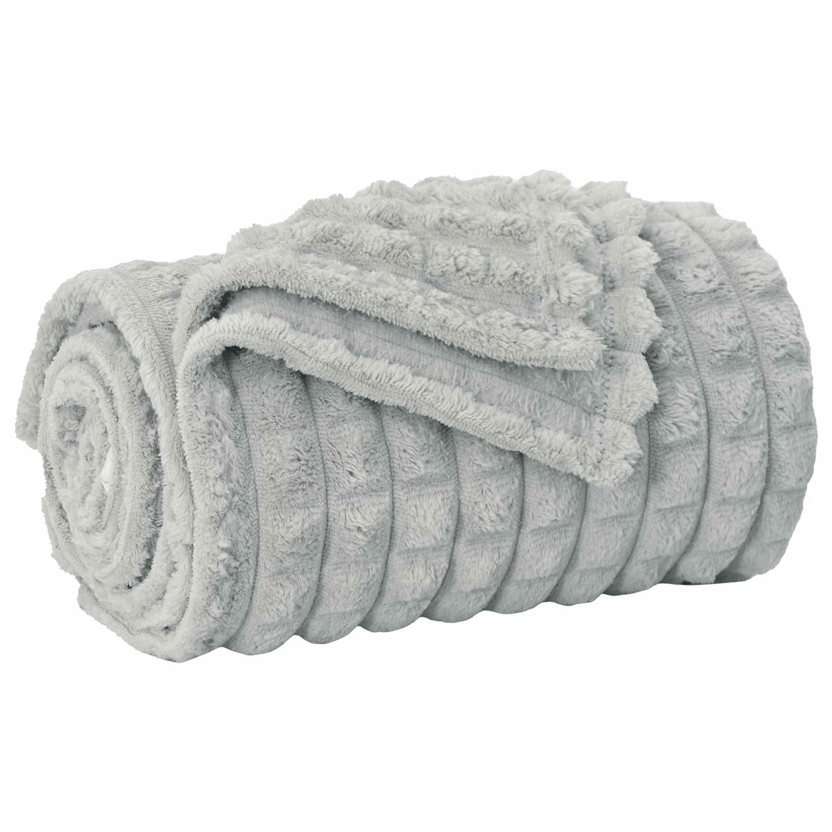 Vidaxl gooi deken grijs 200 x 150 cm 0.75 kg fleece