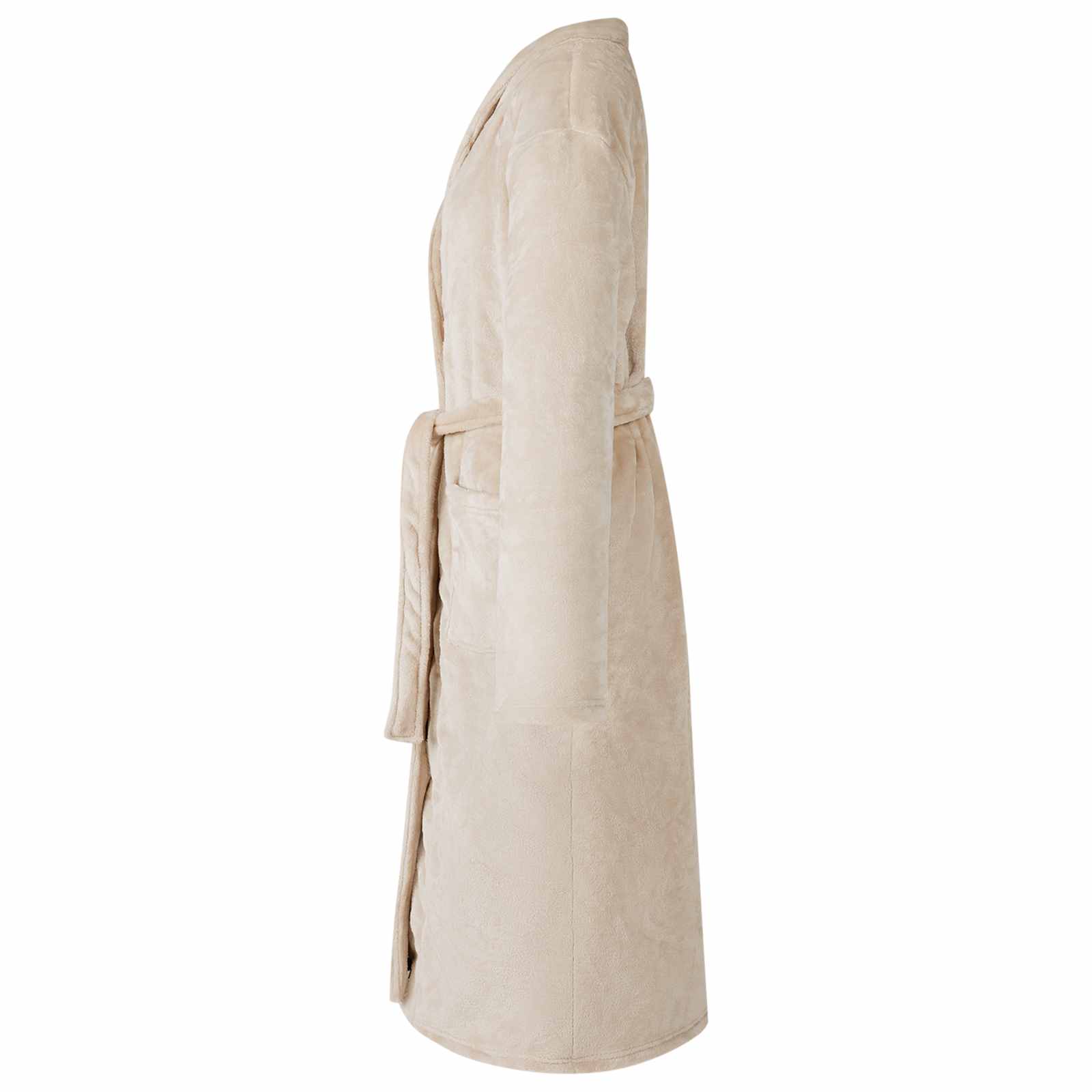 Vidaxl badjas zonder kap beige l flanel