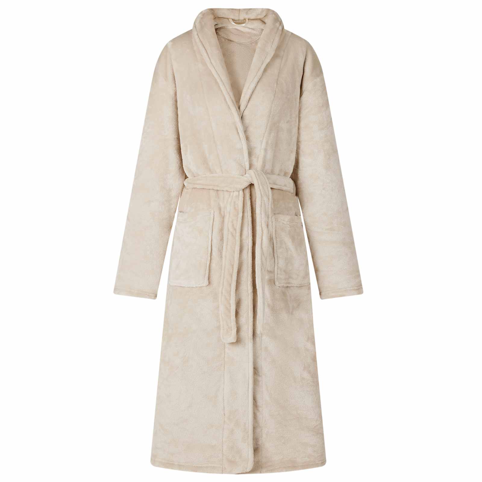 Vidaxl badjas zonder kap beige xl flanel