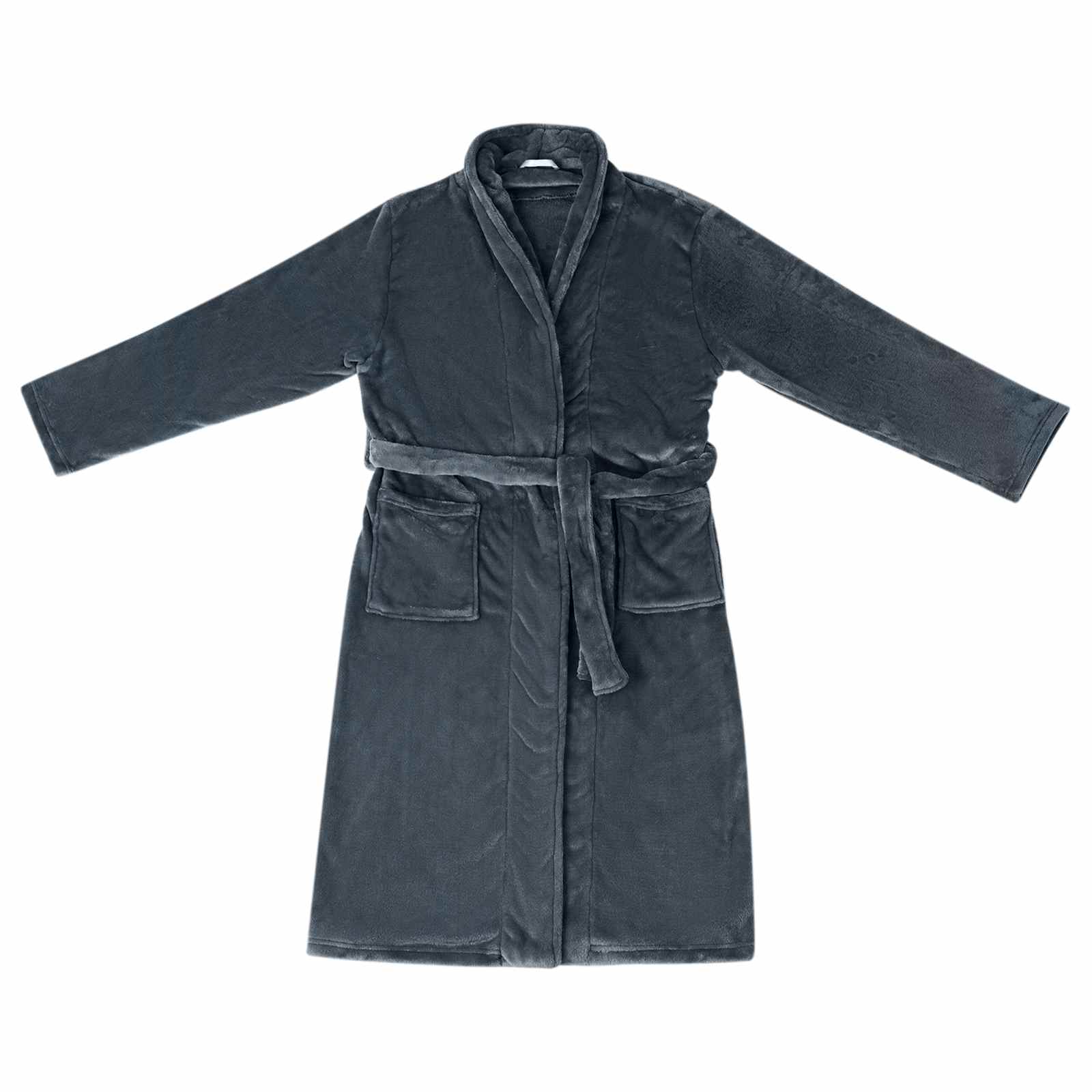 Vidaxl badjas zonder kap marineblauw m flanel