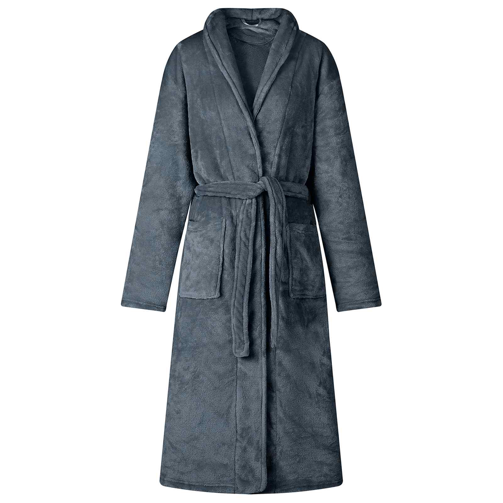 Vidaxl badjas zonder kap marineblauw xxxl flanel