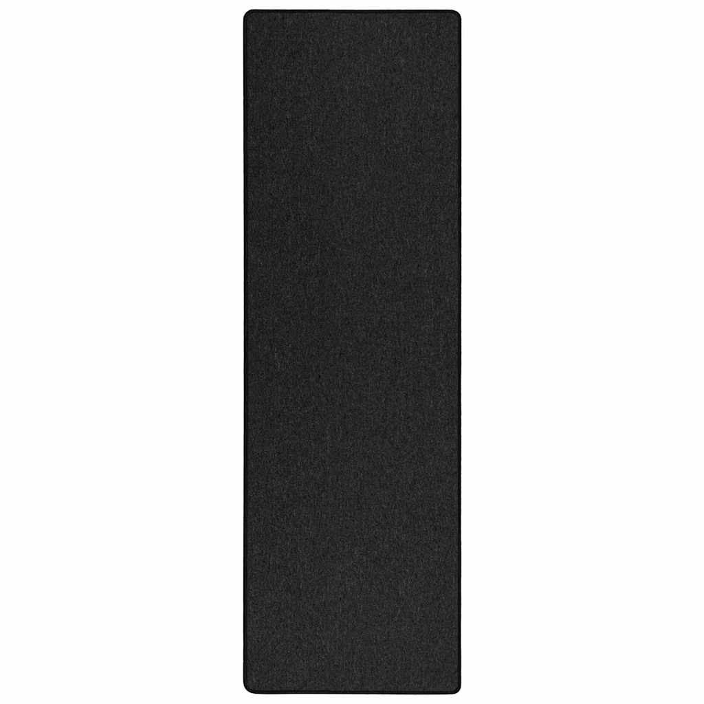 Vidaxl tapijt loper antraciet 100 x 250 cm 100% polypropyleen