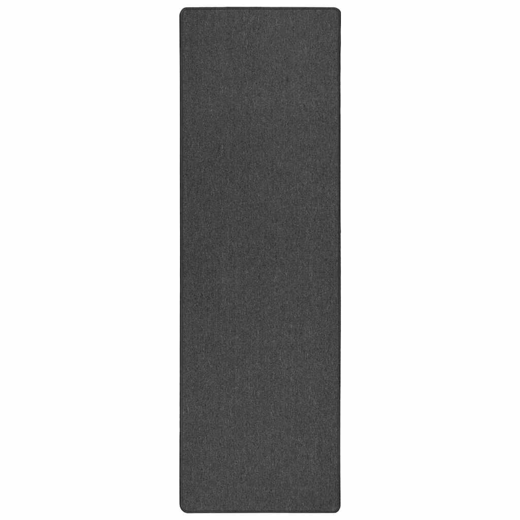 Vidaxl tapijt loper donkergrijs 100 x 250 cm 100% polypropyleen
