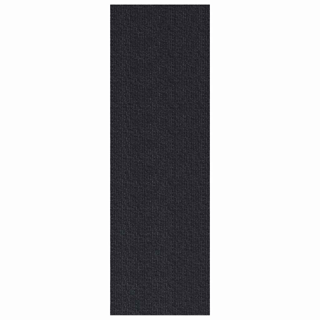 Vidaxl tapijt loper antraciet 80 x 300 cm stof