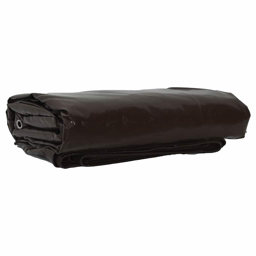 Vidaxl zeil 650g m² bruin 1,5 x 2,5 m canvas met pvc-coating