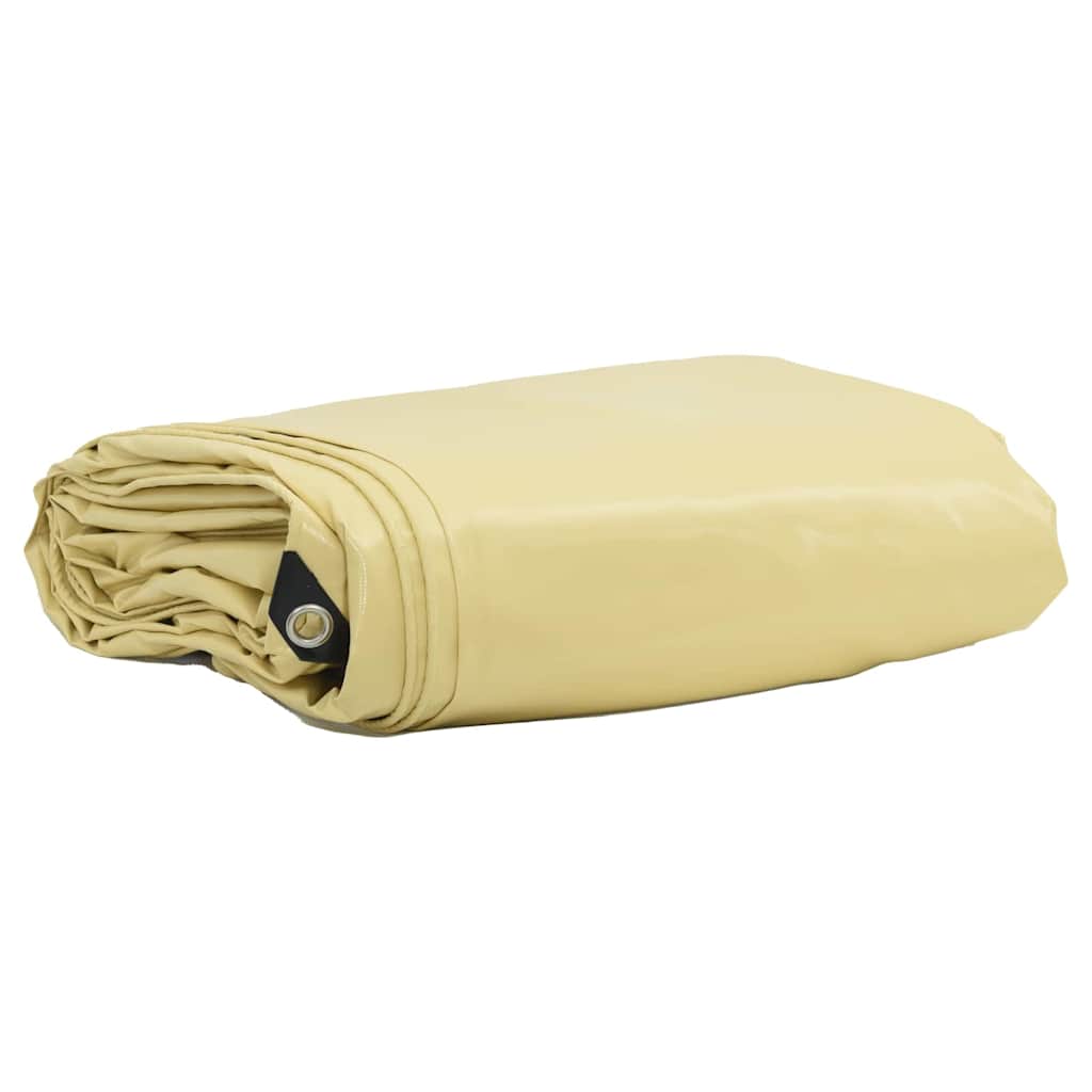 Vidaxl zeil 650g m² beige 2,5 x 4,5 m canvas met pvc-coating