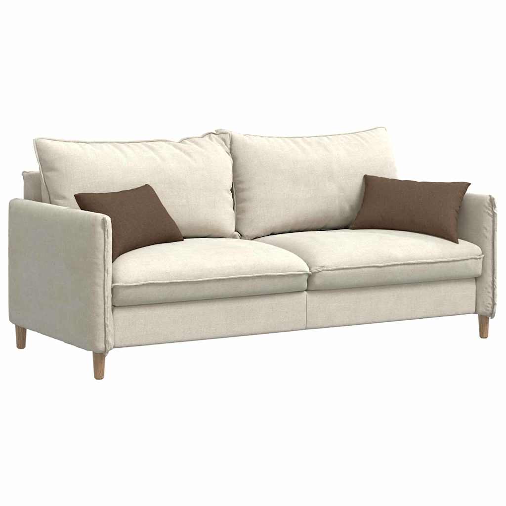 Vidaxl sofa kussens 2 st stof bruin 50 x 30 cm