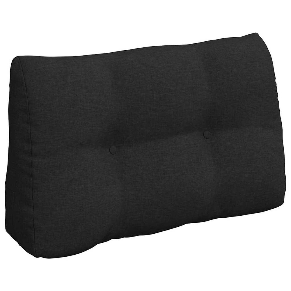 Vidaxl rugkussen zwart 80 x 24 x 50 cm stof