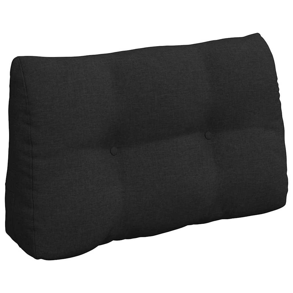 Vidaxl rugkussen zwart 80 x 24 x 50 cm stof