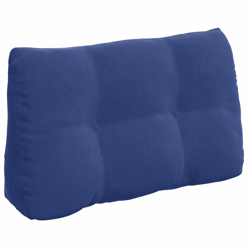 Vidaxl rugkussen politieblauw 80 x 24 x 50 cm fluweel
