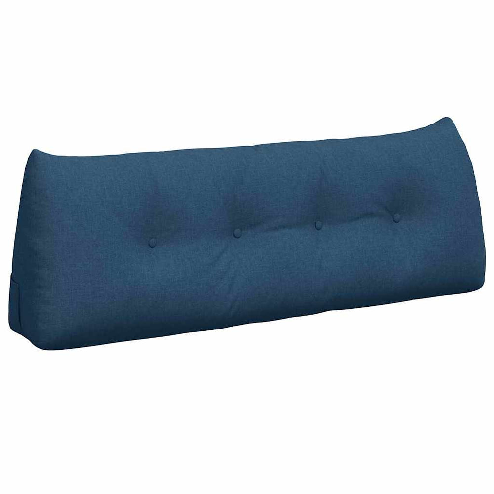 Vidaxl rugkussen blauw 140 x 24 x 50 cm stof