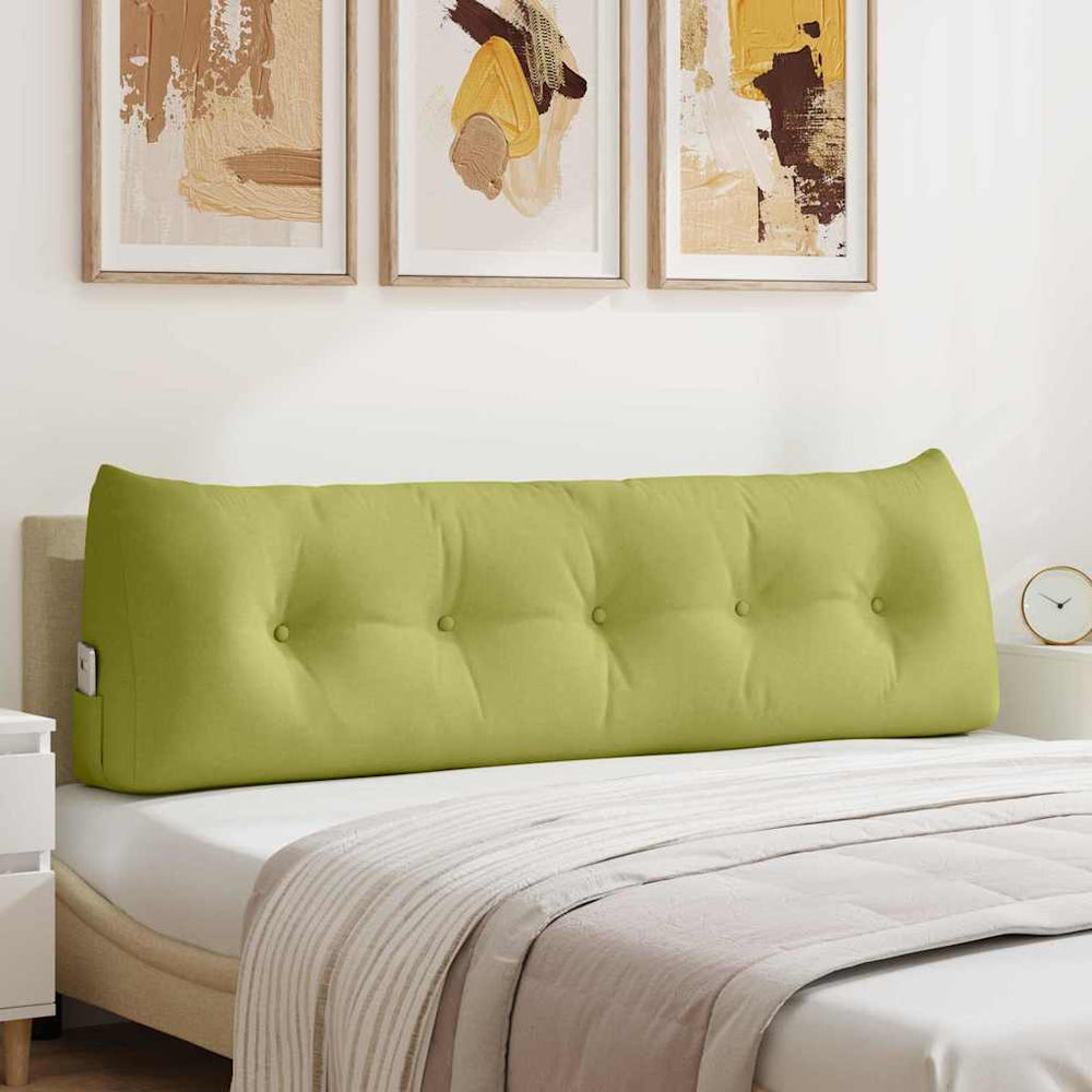 Vidaxl rugkussen lichtgroen 160 x 24 x 50 cm stof