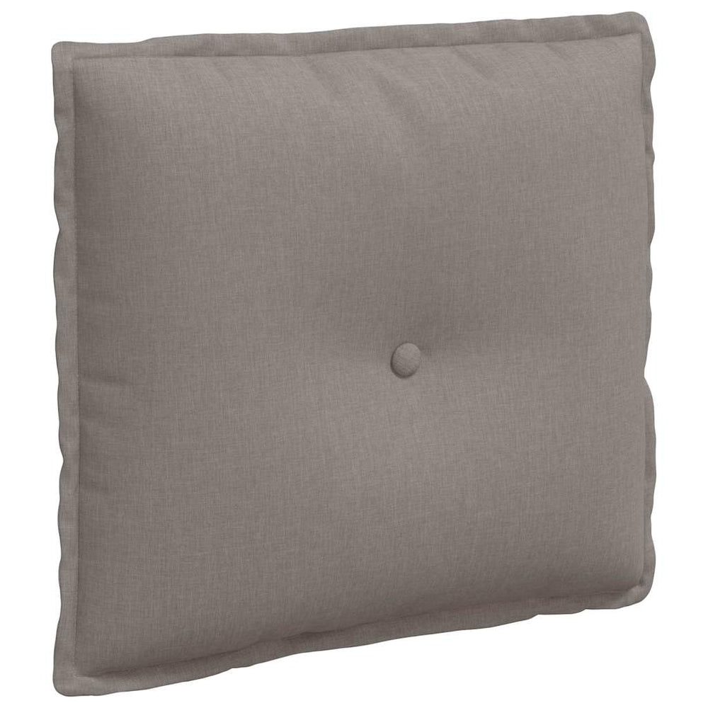 Vidaxl rugkussen taupe 50 x 19 x 45 cm stof