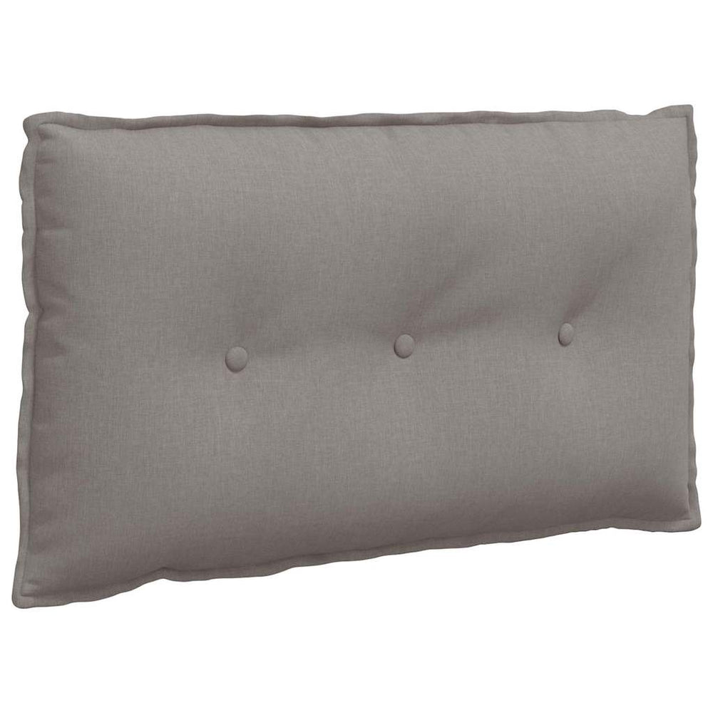 Vidaxl rugkussen taupe 80 x 19 x 50 cm stof
