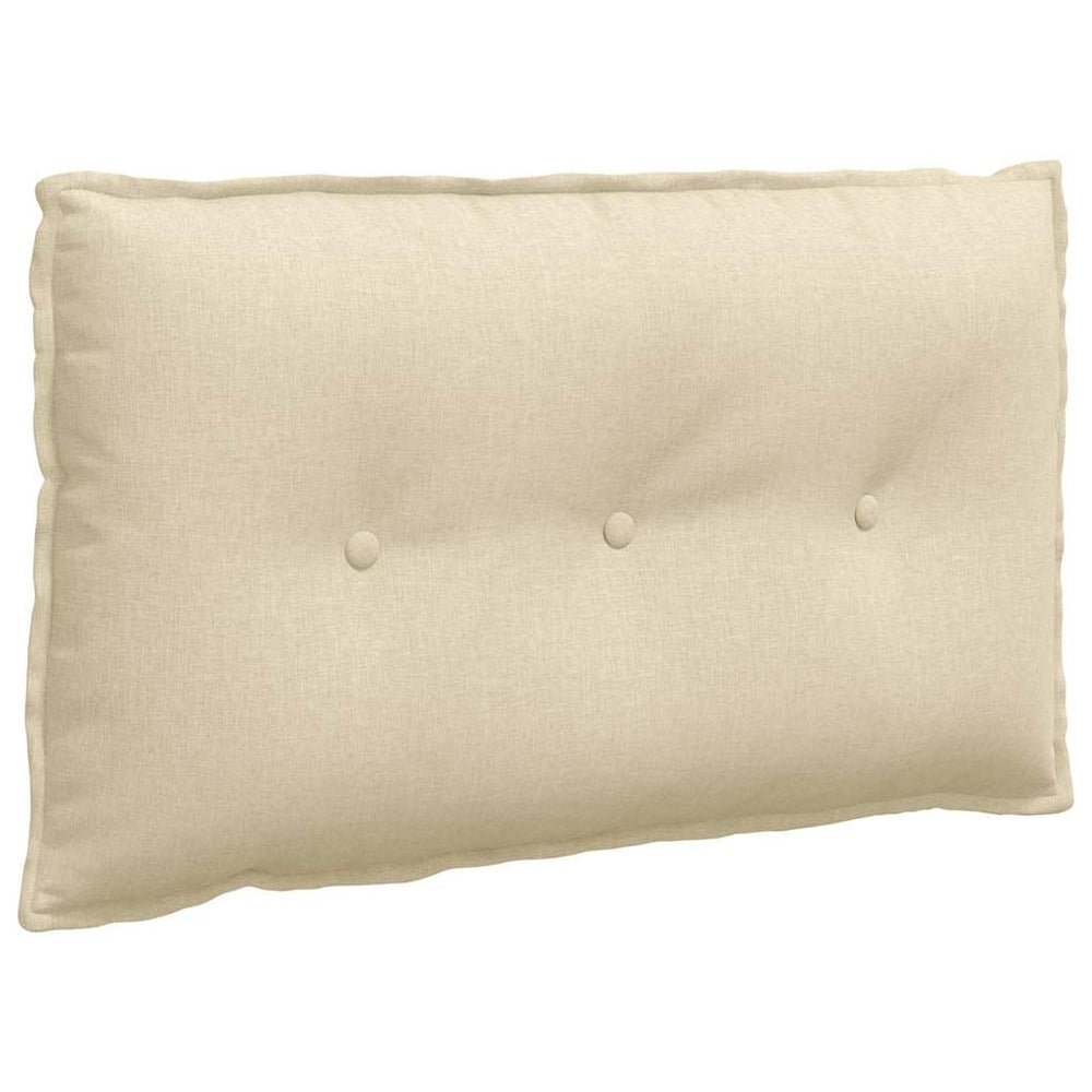 Vidaxl rugkussen crème 80 x 19 x 50 cm stof
