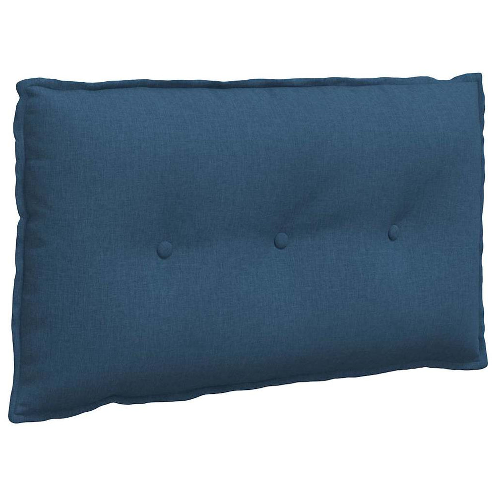 Vidaxl rugkussen blauw 80 x 19 x 50 cm stof