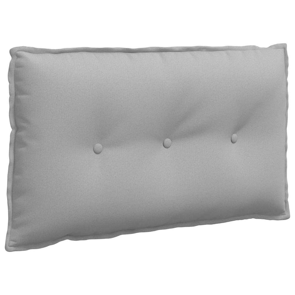 Vidaxl rugkussen wolkengrijs 80 x 19 x 50 cm stof